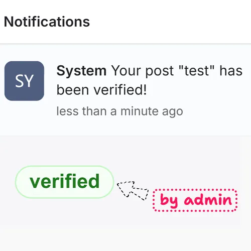 Admin Verification